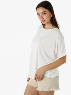 Solada T-shirt donna leggera a maniche corte - bianco