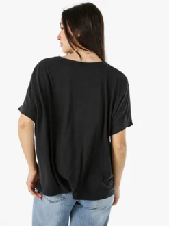 Solada T-shirt donna leggera a maniche corte - nero