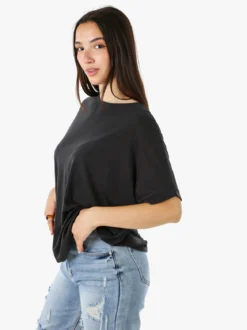 Solada T-shirt donna leggera a maniche corte - nero