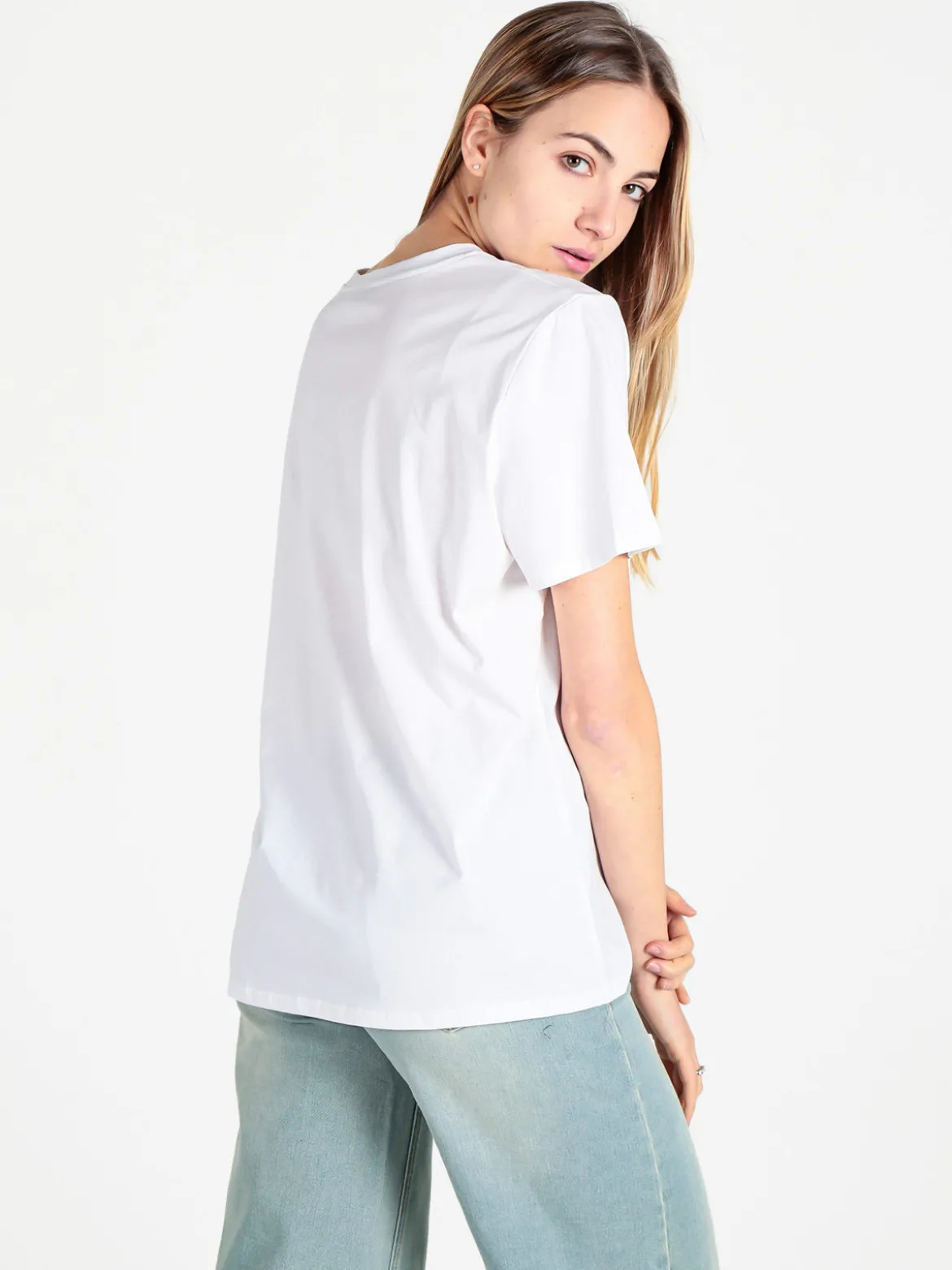 Solada T-shirt donna oversize con stampa fiori