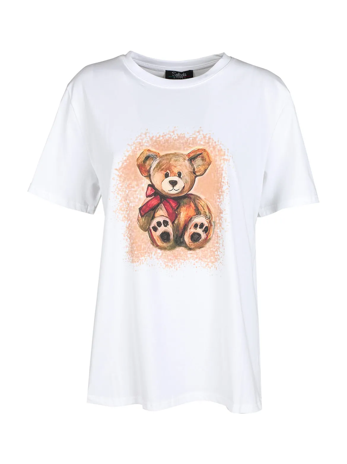 Solada T-shirt donna oversize con stampa orsacchiotto