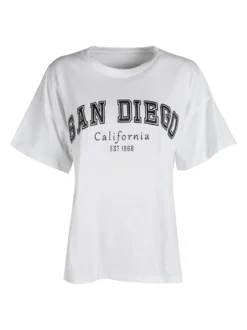 Solada T-shirt donna oversize con stampa scritta