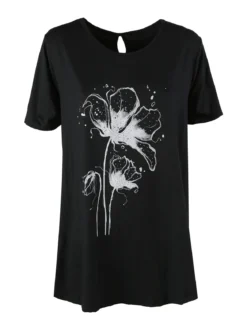 Solada T-shirt donna oversize con strass