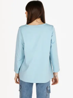 Solada T-shirt donna oversize con taschino