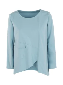 Solada T-shirt donna oversize con taschino