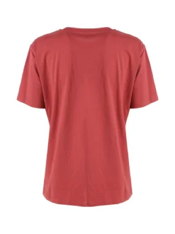 Solada T-shirt donna oversize in cotone - corallo