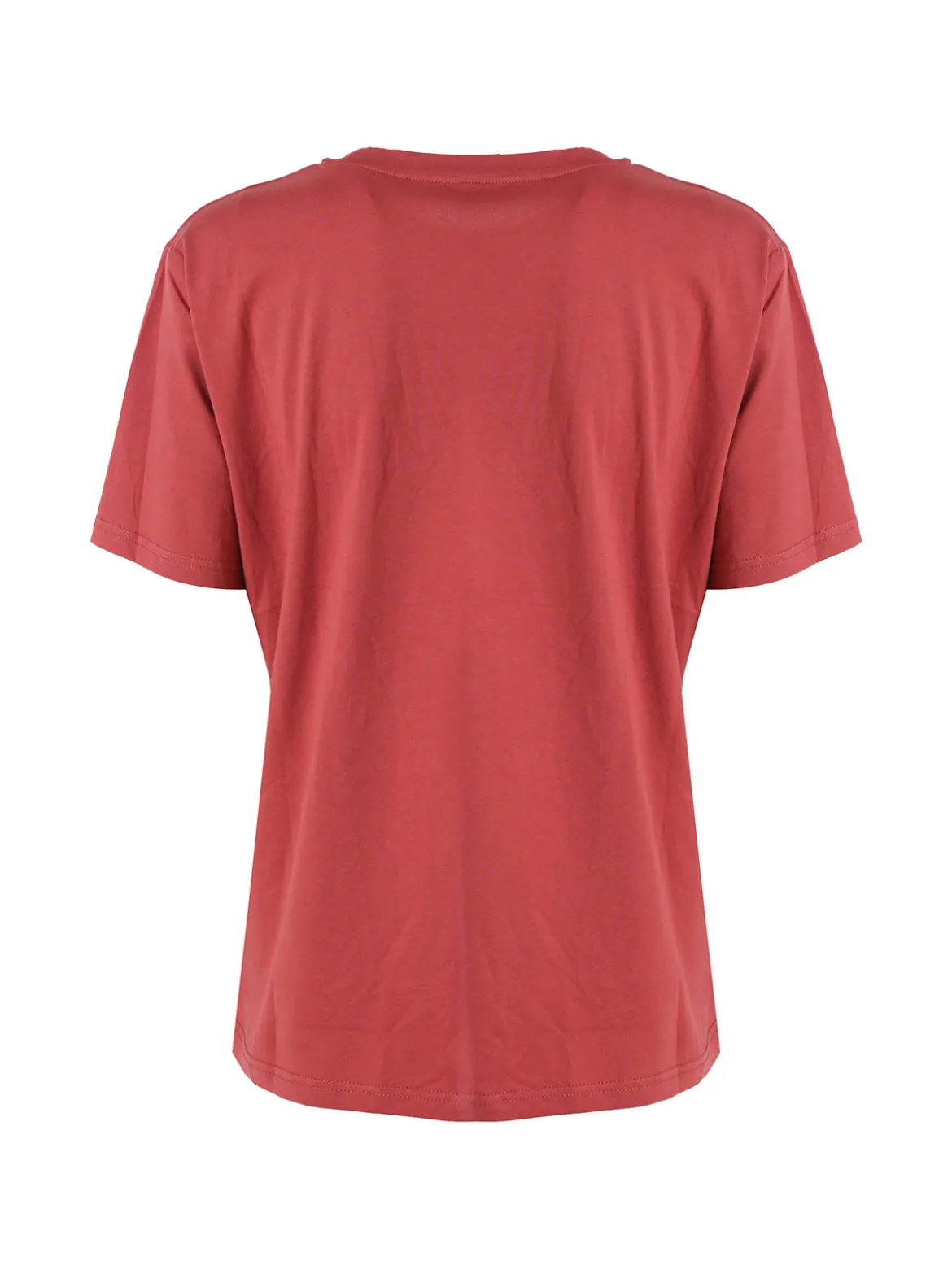 Solada T-shirt donna oversize in cotone - corallo