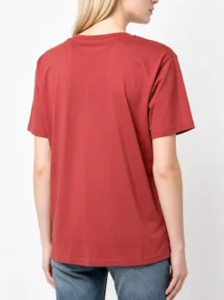 Solada T-shirt donna oversize in cotone - corallo