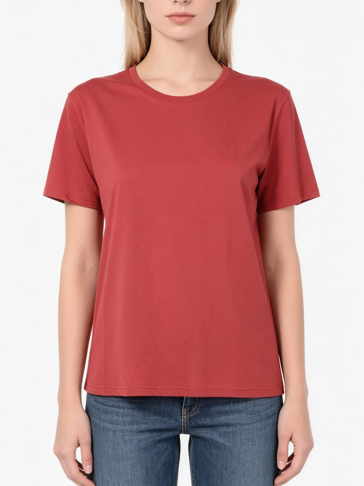 Solada T-shirt donna oversize in cotone - corallo
