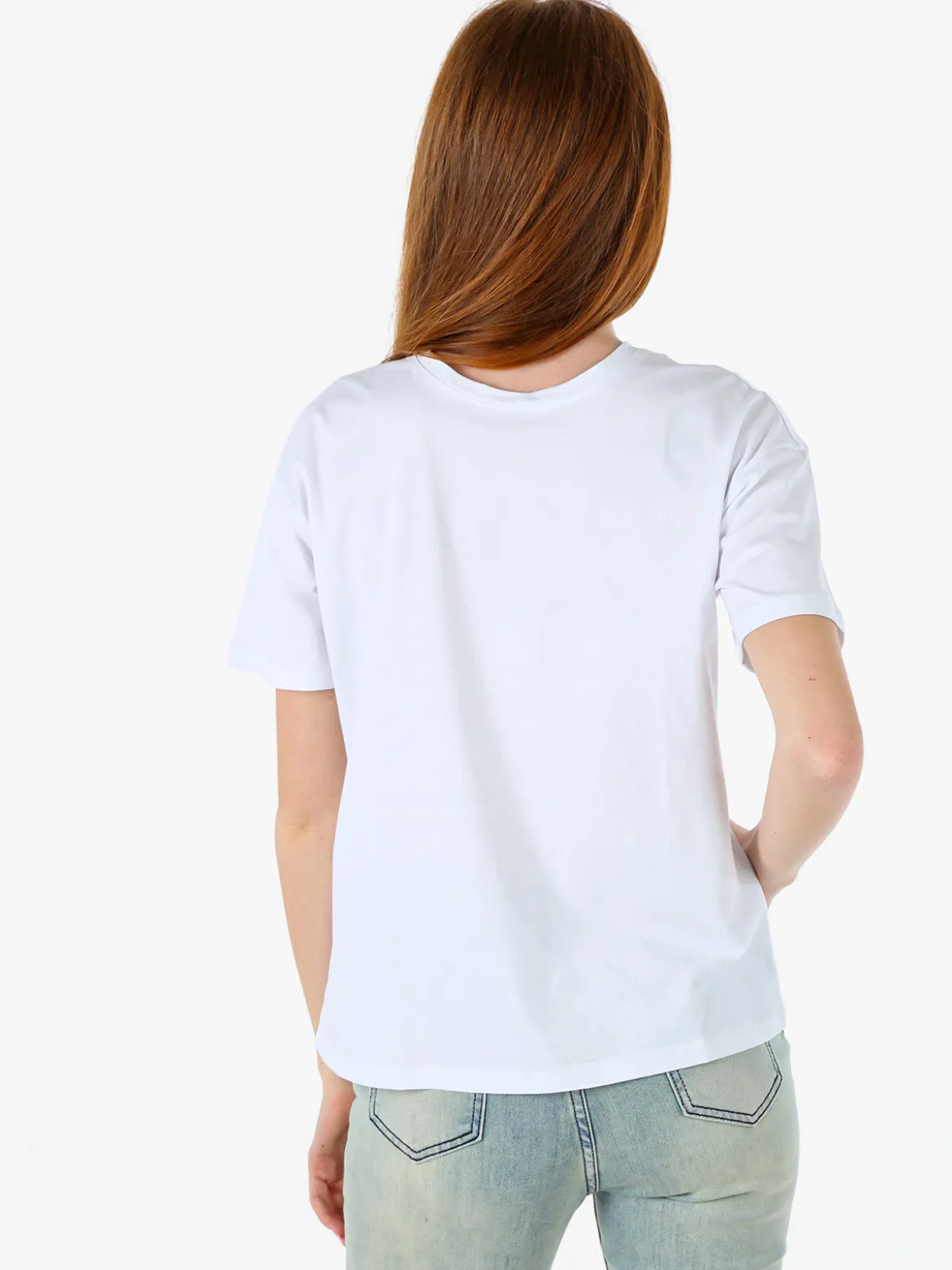 Solada T-shirt donna oversize in cotone elasticizzato - bianco