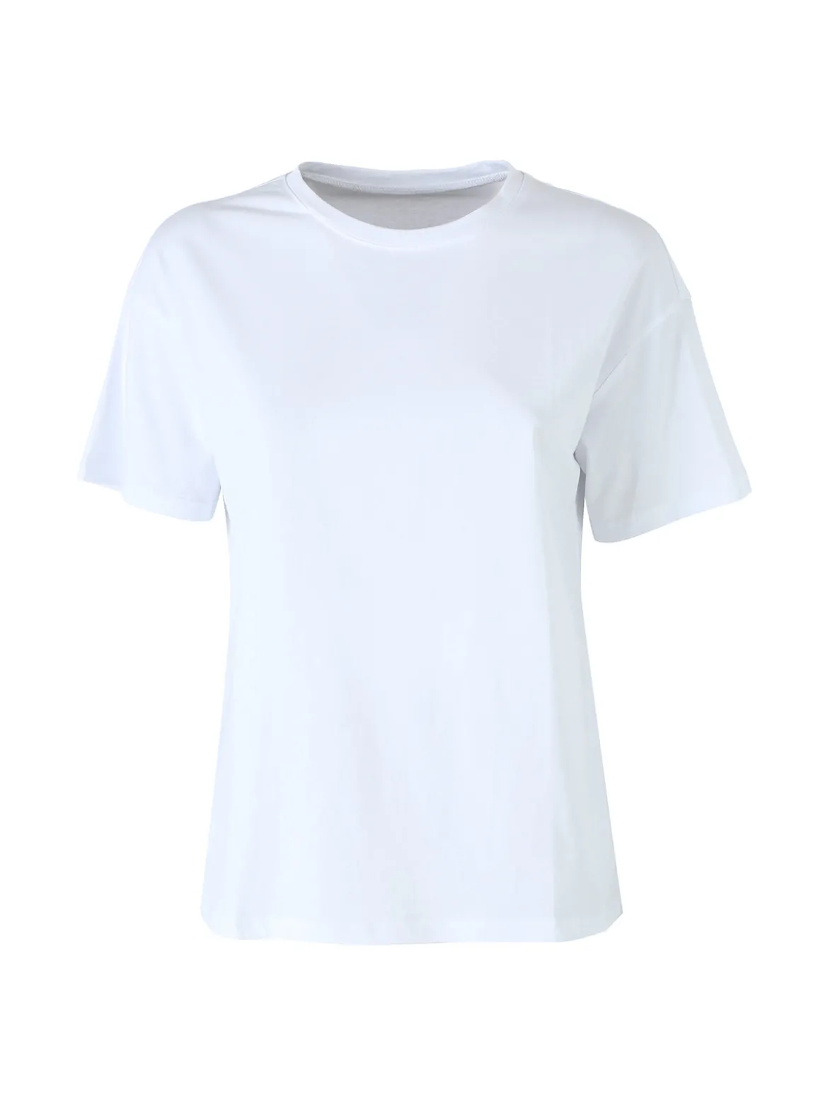 Solada T-shirt donna oversize in cotone elasticizzato - bianco