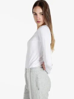 Solada T-shirt girocollo da donna a maniche lunghe