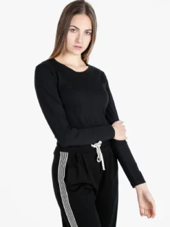 Solada T-shirt girocollo da donna a maniche lunghe