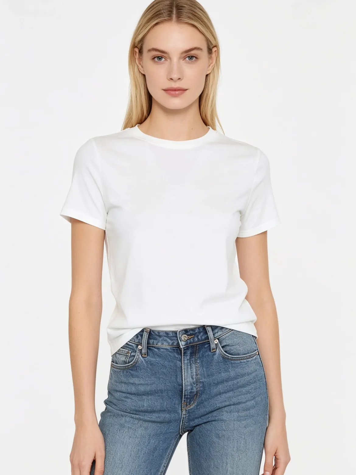 Solada T-shirt girocollo da donna - bianco