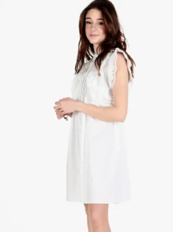 Solada Vestito corto da donna a camicia con volant