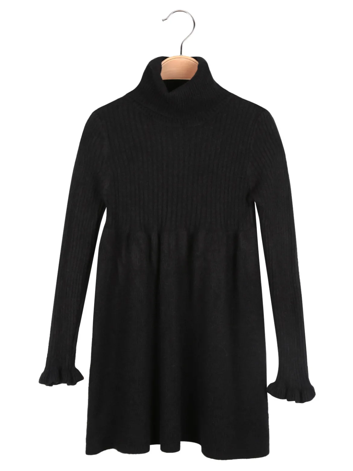 Solada Vestito da bambina dolcevita in maglia con collana
