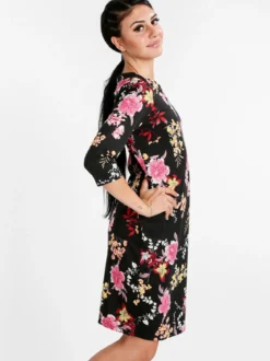 Solada Vestito donna fiorato con maniche 3/4