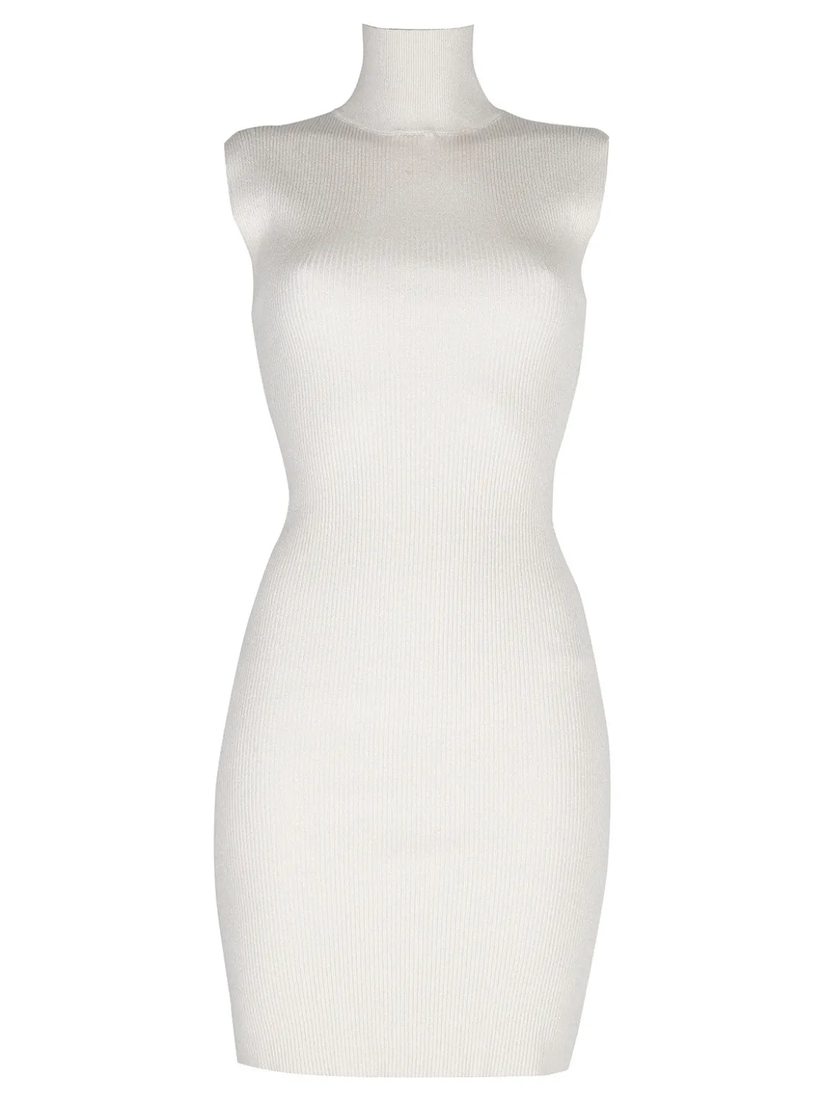 Solada Vestito donna smanicato in maglia con dettagli lurex
