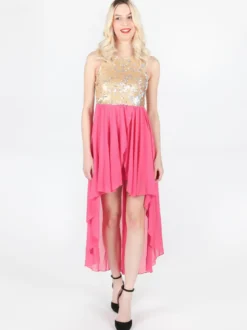 Solada Vestito lungo sul retro con paillettes