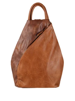 Solada Zaino da donna in ecopelle bicolore - marrone