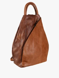 Solada Zaino da donna in ecopelle bicolore - marrone