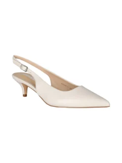 Soleil Slingback donna aperte dietro con tacco a rocchetto - beige