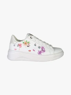 Solo Soprani Sneakers donna con stampa floreale e suola alta
