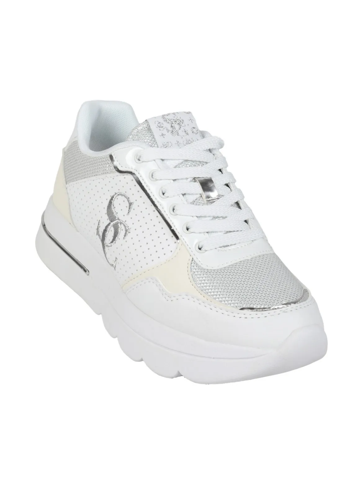 Solo Soprani Sneakers donna stringate con zeppa