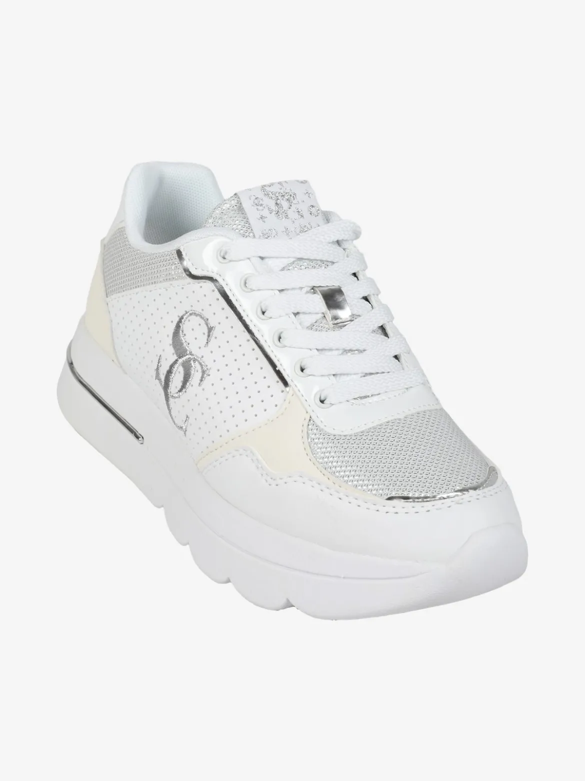Solo Soprani Sneakers donna stringate con zeppa