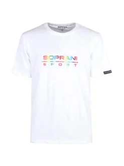 Soprani Sport T-shirt girocollo da uomo in cotone