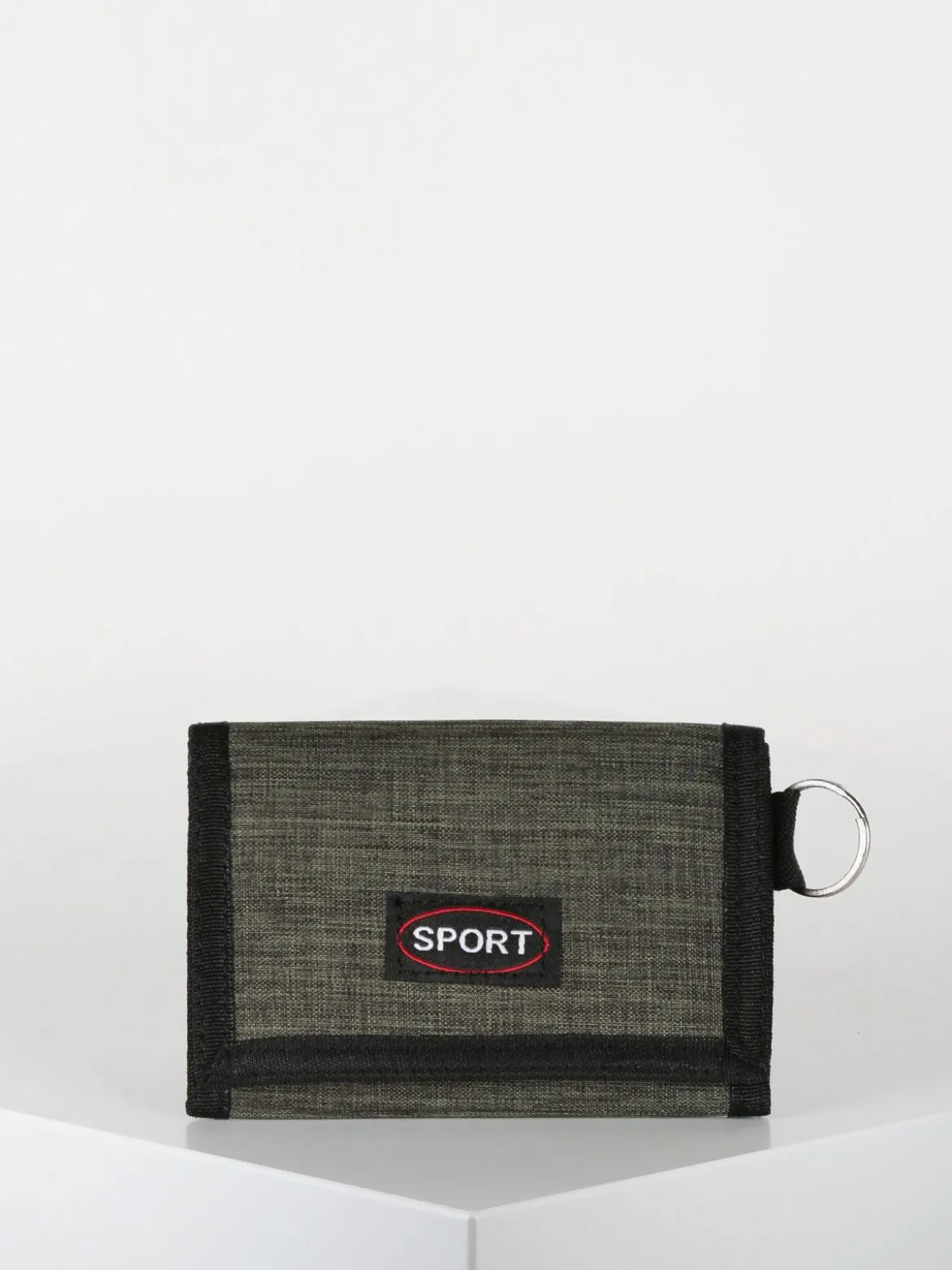 Sport Portafoglio in tessuto con strappo e zip esterna