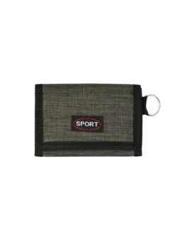 Sport Portafoglio in tessuto con strappo e zip esterna