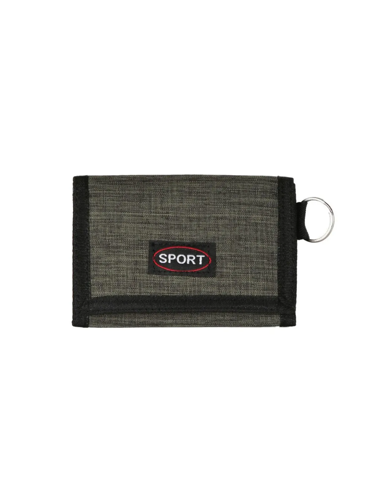 Sport Portafoglio in tessuto con strappo e zip esterna