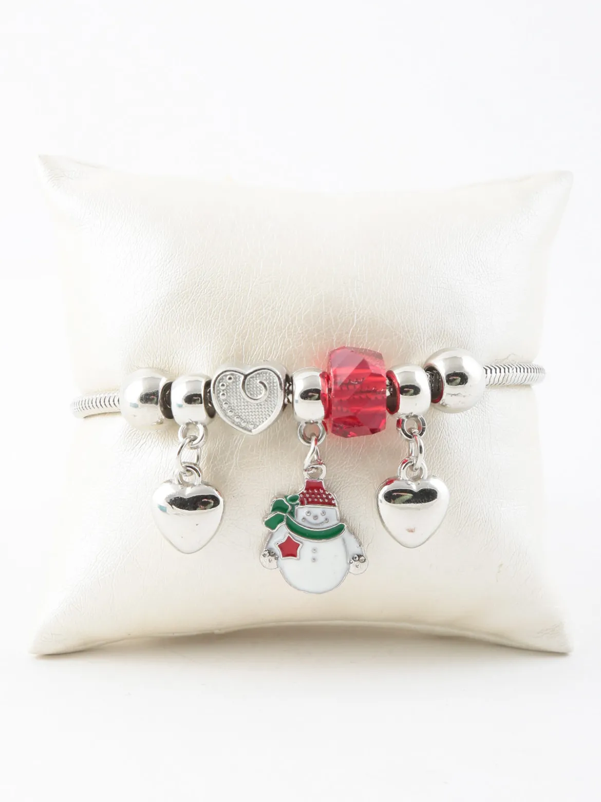 Stainless Stell Bracciale natalzio con charm