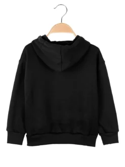 Street Porter Felpa da bambini con cappuccio e zip - nero