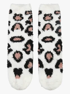 Stylosa Calze donna antiscivolo maculate - bianco