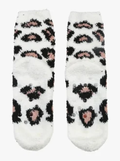 Stylosa Calze donna antiscivolo maculate - bianco