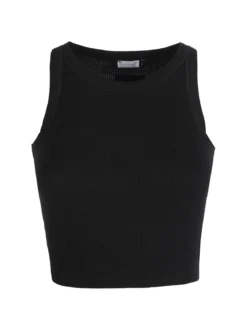 Sublyme Canotta cropped da donna a costine