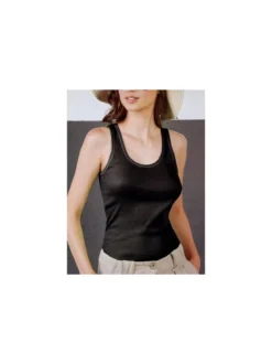 Sublyme Canotta girocollo da donna a costine