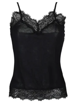 Sublyme Top donna in cashmere ultra light con pizzo
