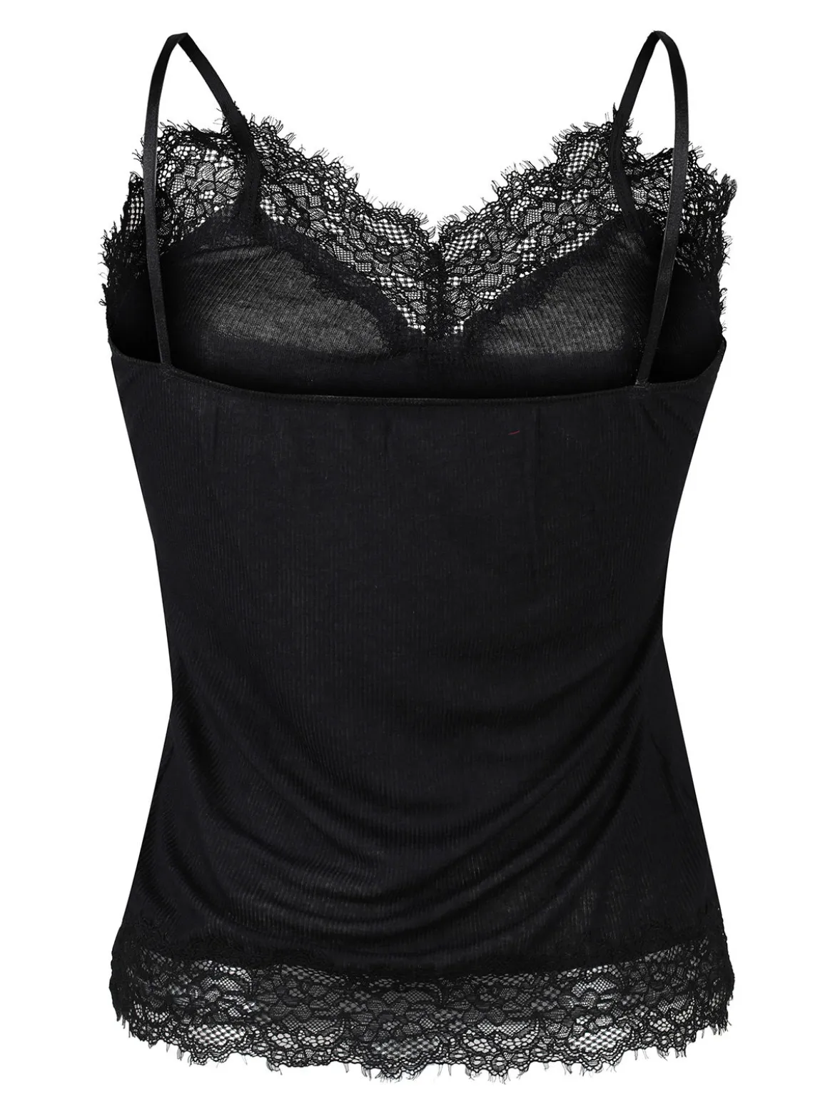 Sublyme Top donna in cashmere ultra light con pizzo