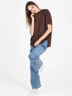 Sun Sun Maxi t-shirt donna oversize in cotone
