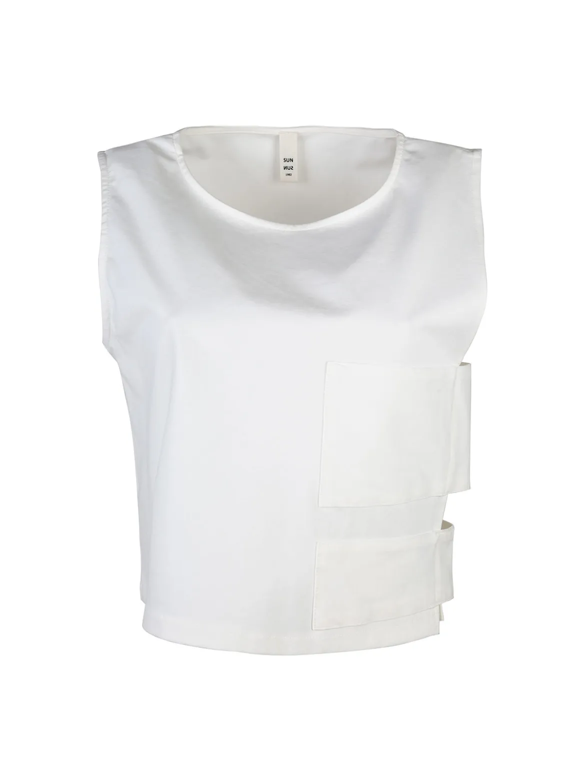 Sun Sun Top donna oversize in misto cotone