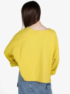 Sun Sun T-shirt cropped da donna con tasca