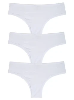 Superga Confezione da 3 slip donna - bianco