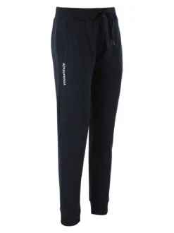 Superga Pantaloni tuta da donna in felpa con coulisse e polsini - blu scuro