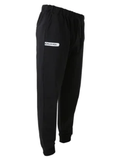 Superga Pantaloni tuta da uomo in felpa con coulisse e polsini - nero