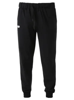Superga Pantaloni tuta da uomo in felpa con coulisse e polsini - nero