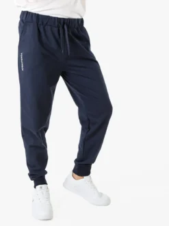 Superga Pantaloni tuta da uomo in felpa con coulisse e polsini - blu scuro