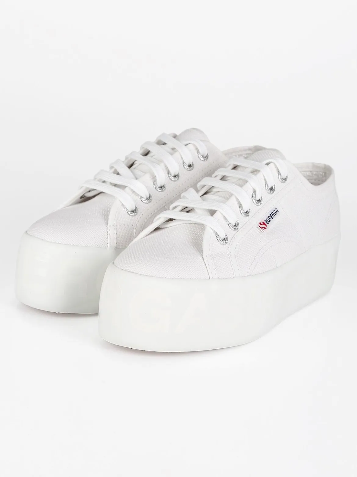 Superga Scarpe in tela donna 2790 SHINY PRINTED PLATFORM